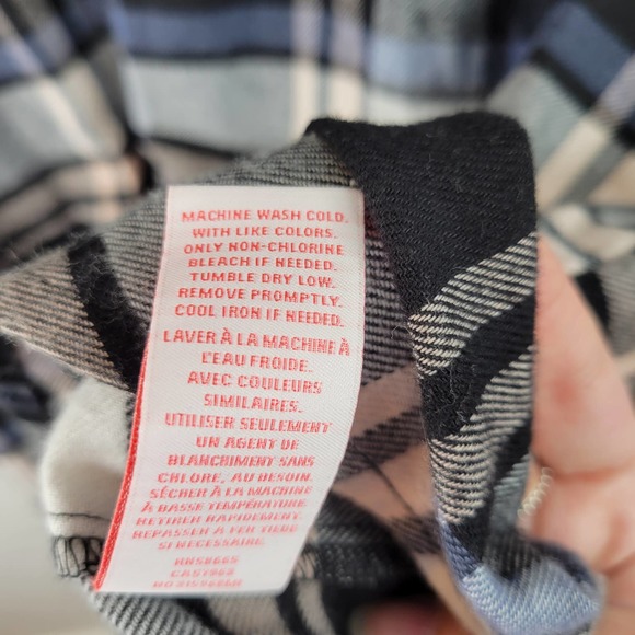 Make & Model Flannel long sleeve shirt Small blue - Picture 10 of 13